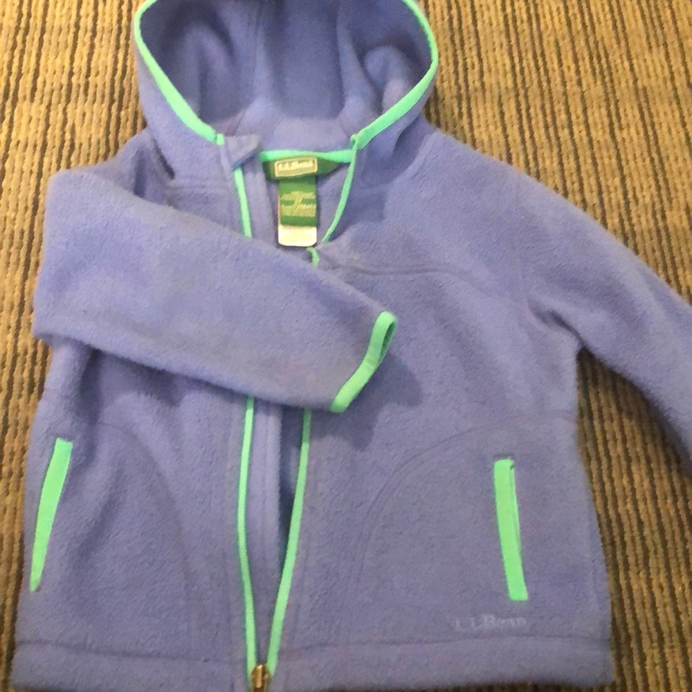 LL Bean fleece zip up jacket